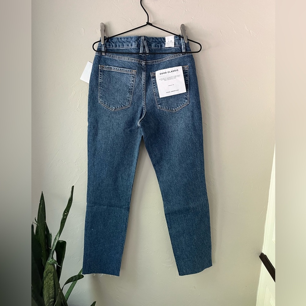 🦋GOOD AMERICAN GOOD CLASSIC RAW HEM JEANS 00/24 4/27 6/28 OR 10 - Picture 5 of 5